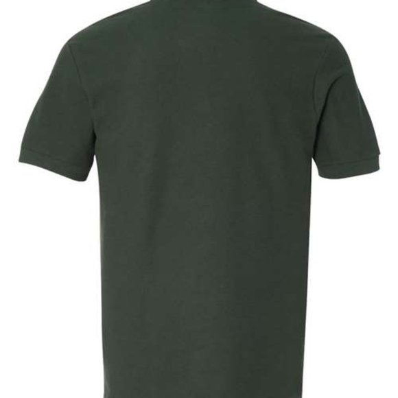 Gildan Polo Mens 5XL Premium Cotton Ring Spun Pique FORREST GREEN (BRAND NEW!) - Picture 5 of 6